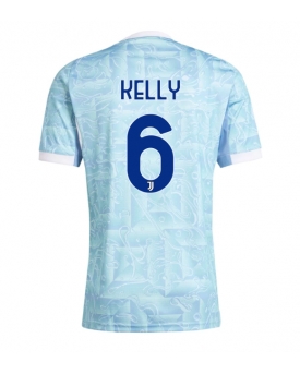 Juventus Lloyd Kelly #6 Maglia Gara Trasferta Repliche 2025-26 Maniche Corte